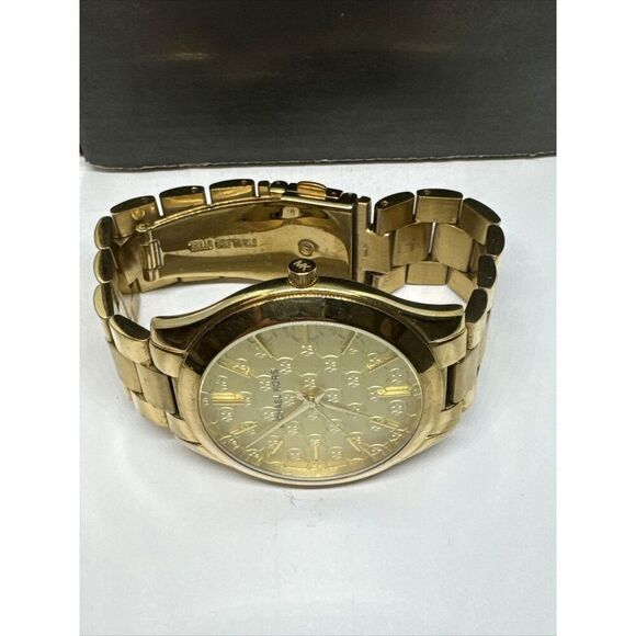 Michael Kors Slim Runway MK3335 Women\'s Gold Tone Analog Dial Wrist Watch JNA242 main image 10